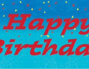 Bing Hologrammos Happy Birthday felirat 270 cm
