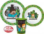 Minecraft étkészlet, micro műanyag szett