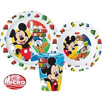 Mickey étkészlet, micro műanyag szett