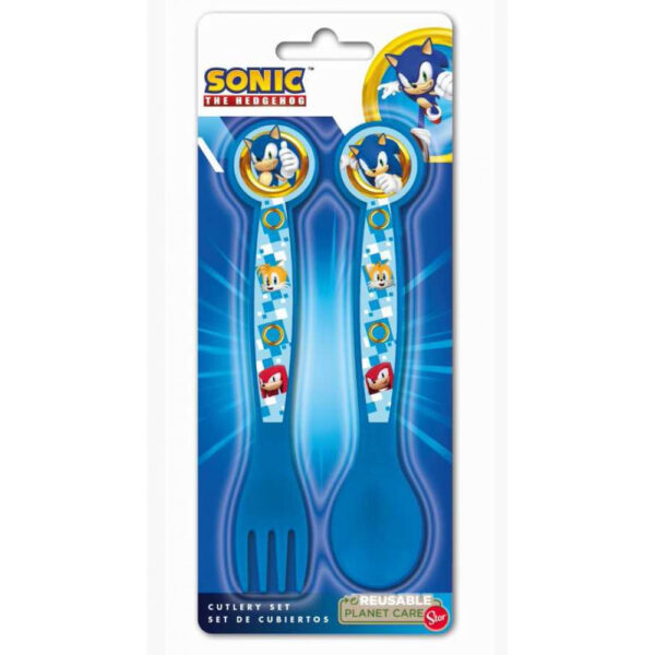 Sonic, a sündisznó Evőeszköz készlet - 2 darabos