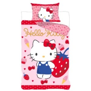 Hello Kitty Strawberry ovis ágyneműhuzat